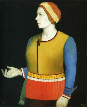 Kazimir Malevich : Portrait of Artist s Wife N.A. Malevich